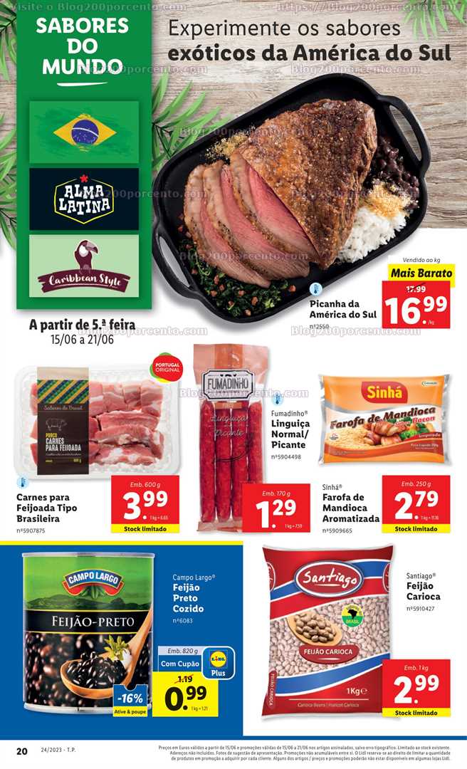 Antevis&atilde;o Folheto LIDL Sabores do Mundo Promo&ccedil;&otilde;es de 15 a 21 junho
