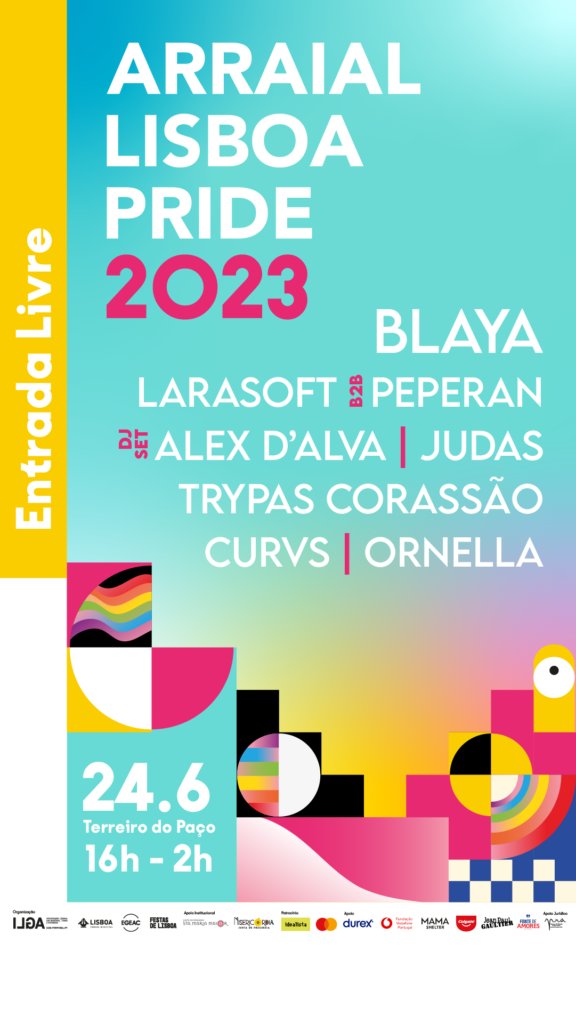 Arraial Pride: Celebra&ccedil;&atilde;o LGBTI+ em Lisboa com Blaya e Alex D’Alva no Terreiro do Pa&ccedil;o