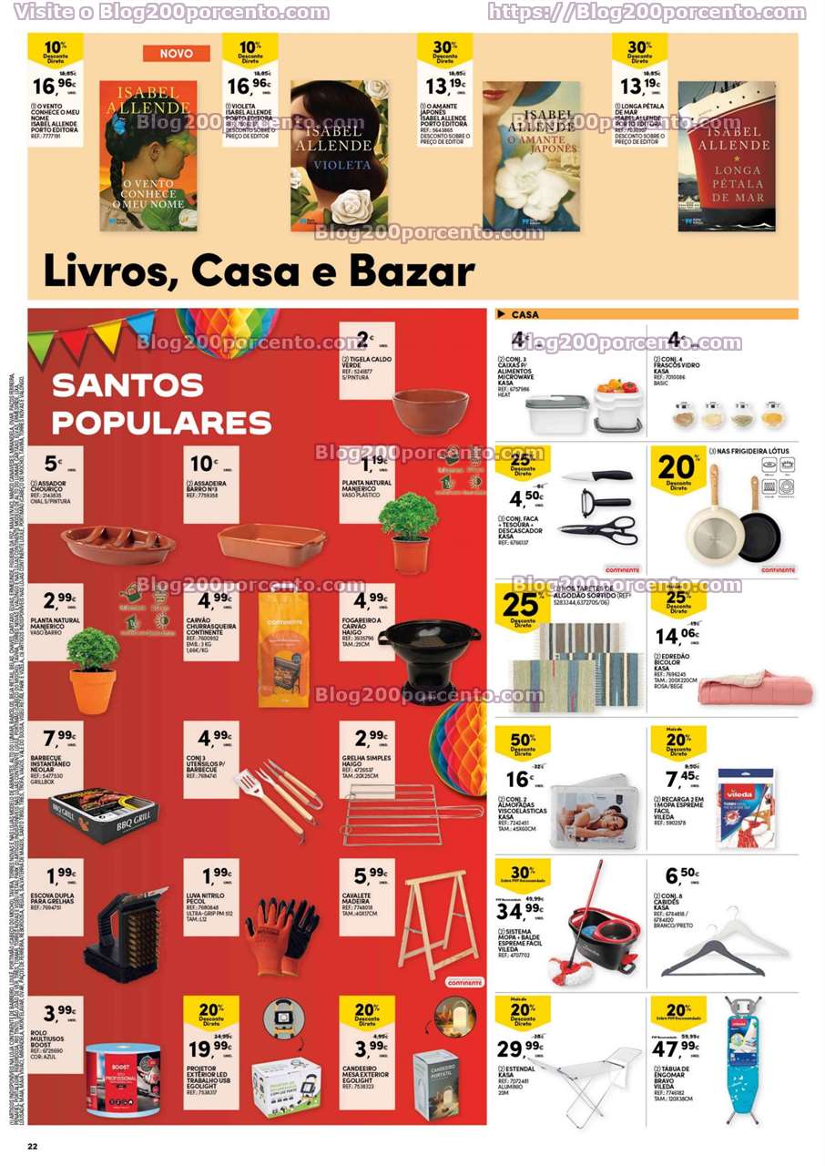 Folheto CONTINENTE Bazar Promo&ccedil;&otilde;es de 6 a 12 junho