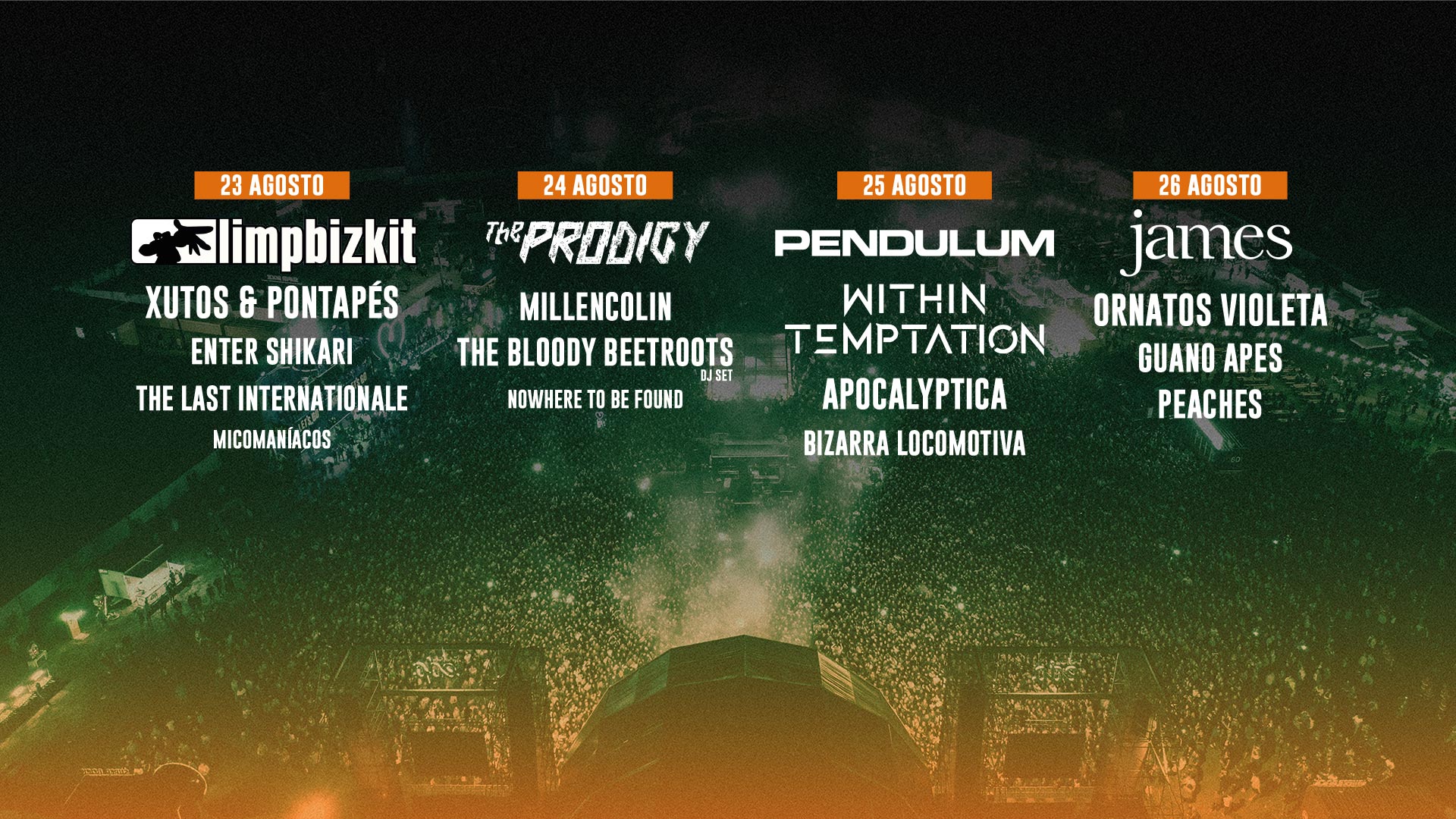 CA Vilar de Mouros 2023 conta com Limp Bizkit e The Prodigy no seu cartaz