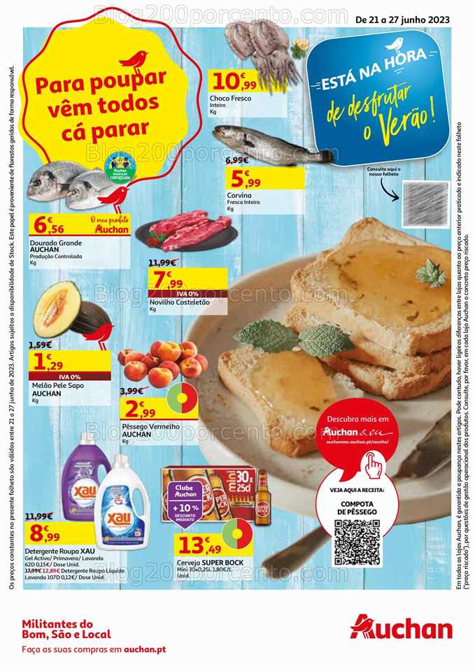 Folheto AUCHAN Promo&ccedil;&otilde;es de 21 a 27 junho