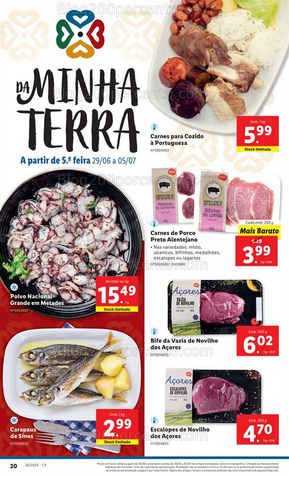 Folheto LIDL Sabores da Minha Terra Promo&ccedil;&otilde;es de 29 junho a 5 julho