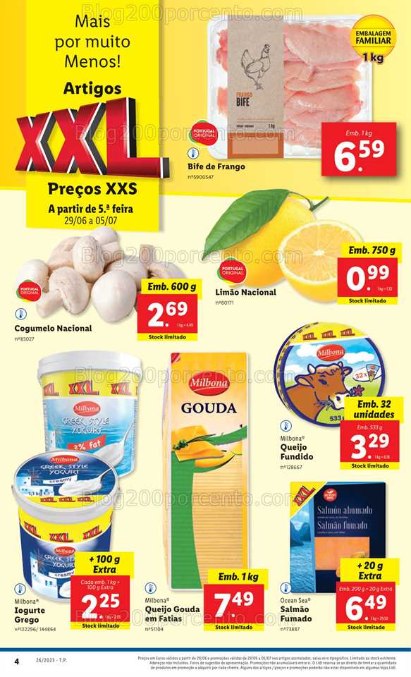 Folheto LIDL Xxl Promo&ccedil;&otilde;es de 29 junho a 5 julho