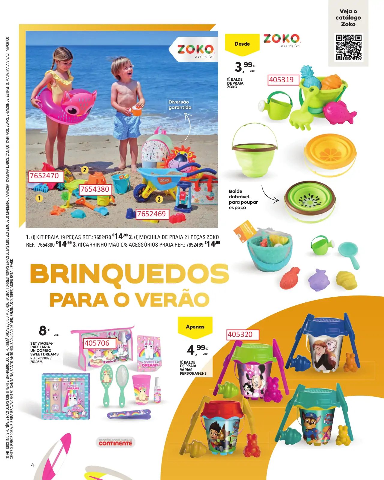 Folheto Continente especial Ver&atilde;o 2023