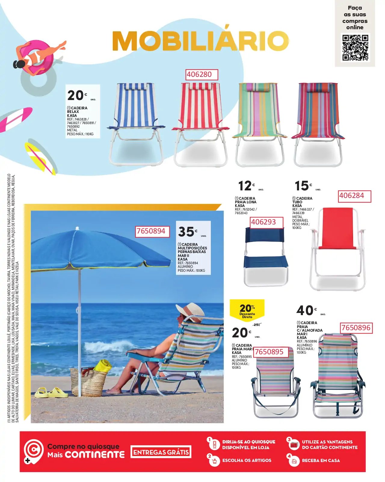 Folheto Continente especial Ver&atilde;o 2023