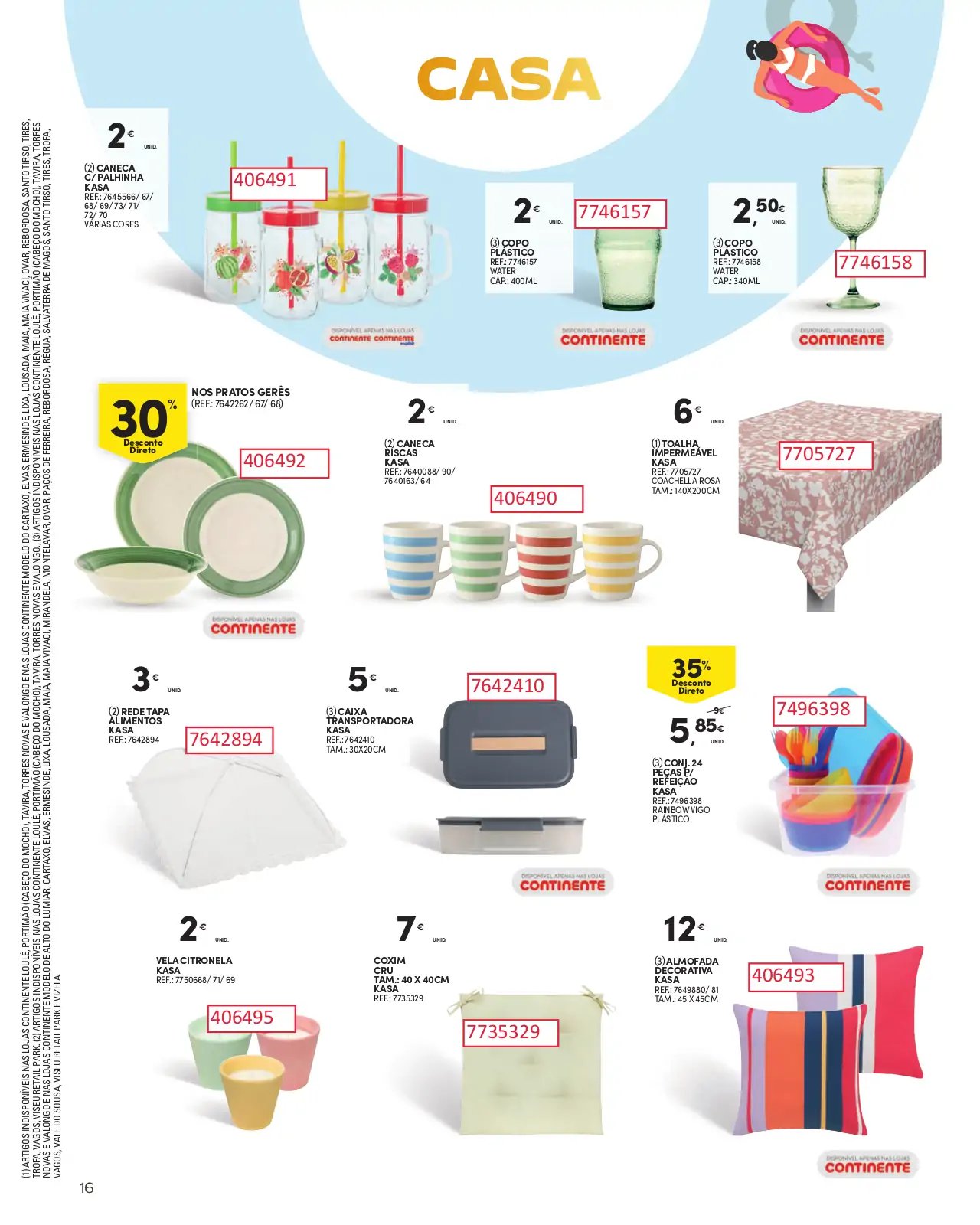 Folheto Continente especial Ver&atilde;o 2023