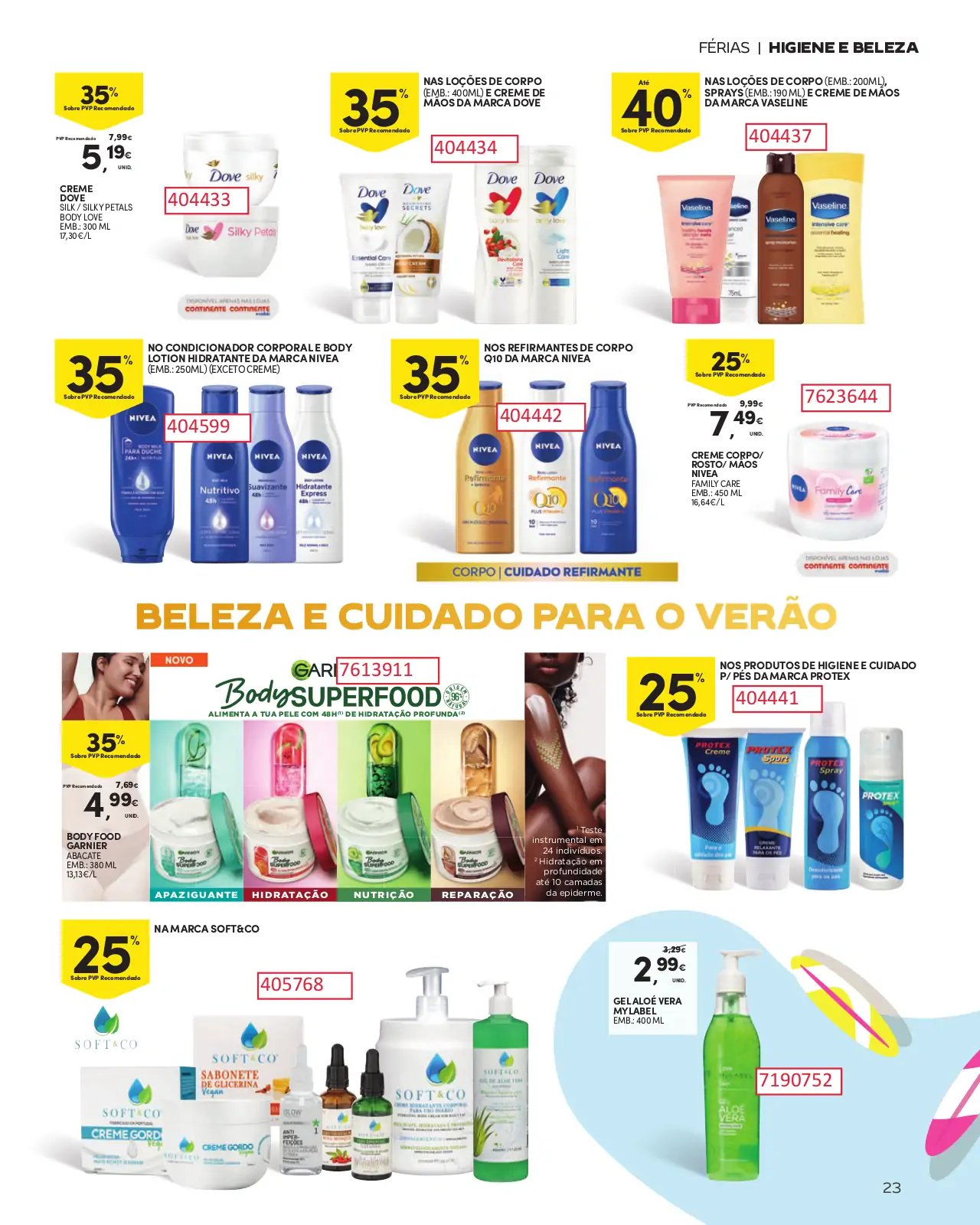 Folheto Continente especial Ver&atilde;o 2023