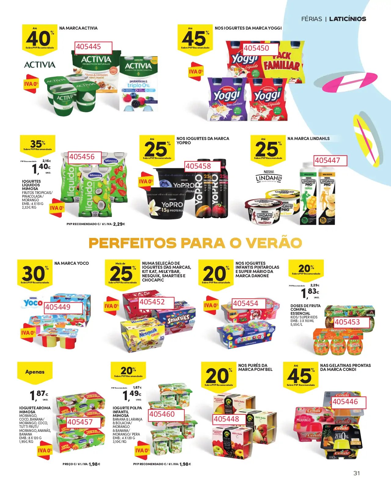 Folheto Continente especial Ver&atilde;o 2023