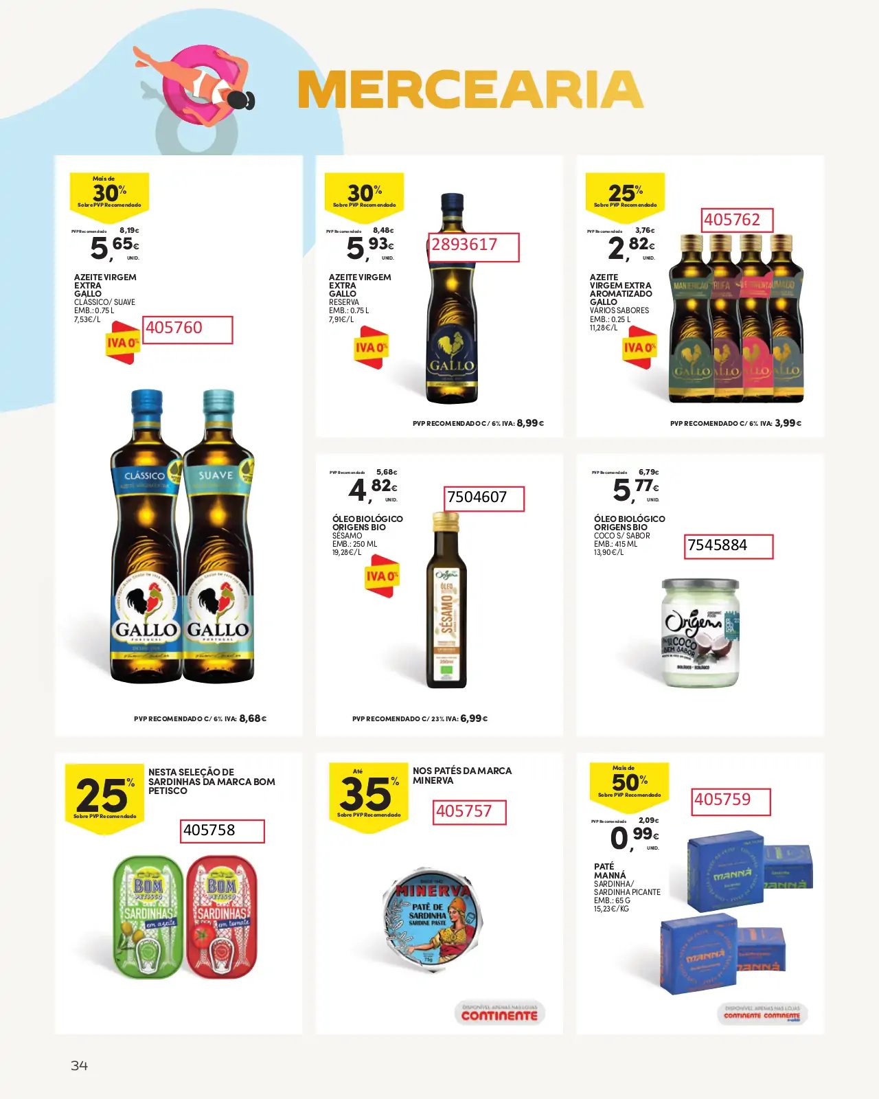 Folheto Continente especial Ver&atilde;o 2023