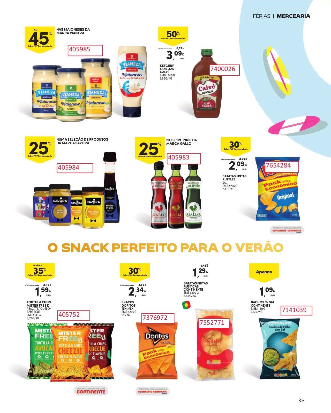 Folheto Continente especial Ver&atilde;o 2023