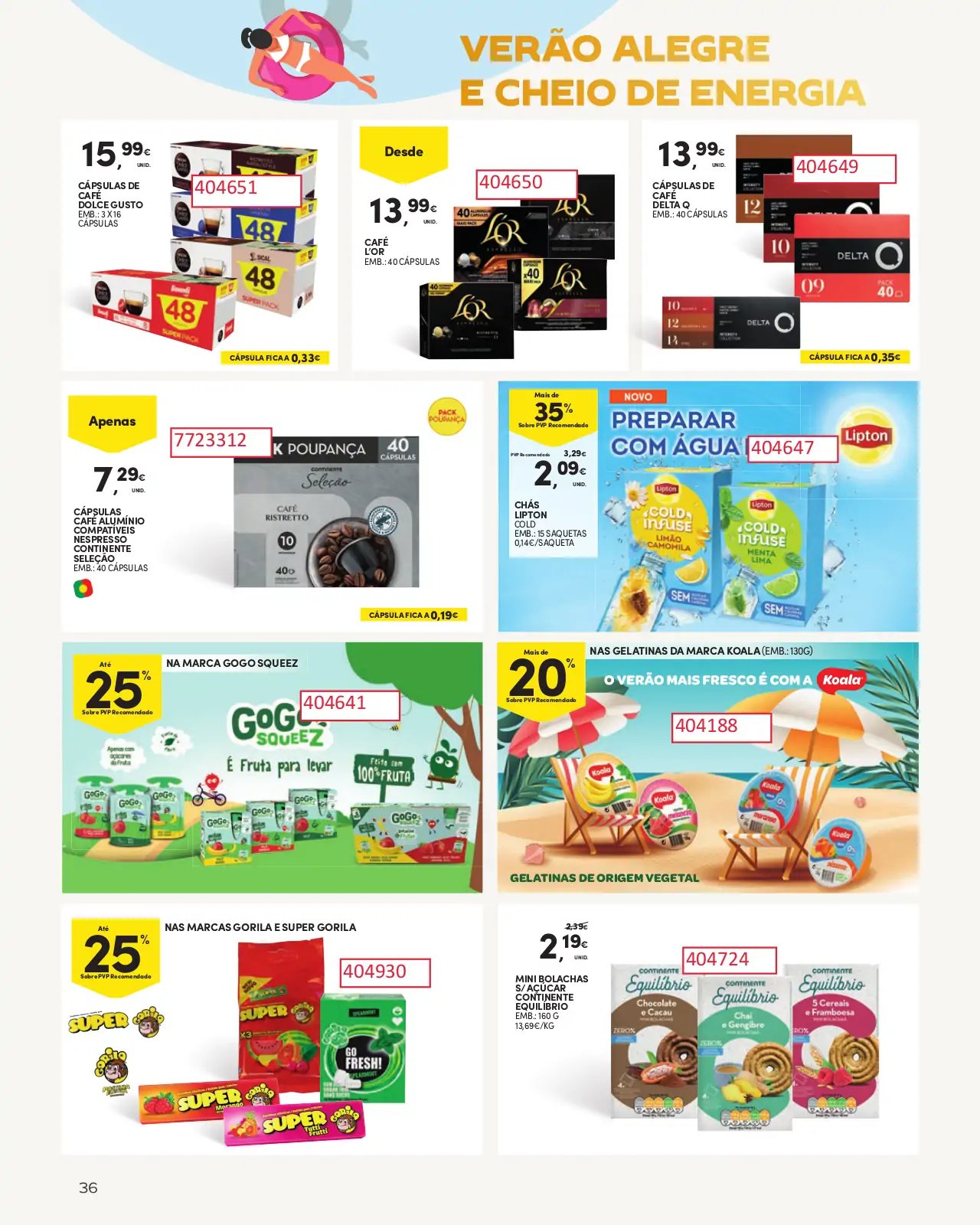 Folheto Continente especial Ver&atilde;o 2023