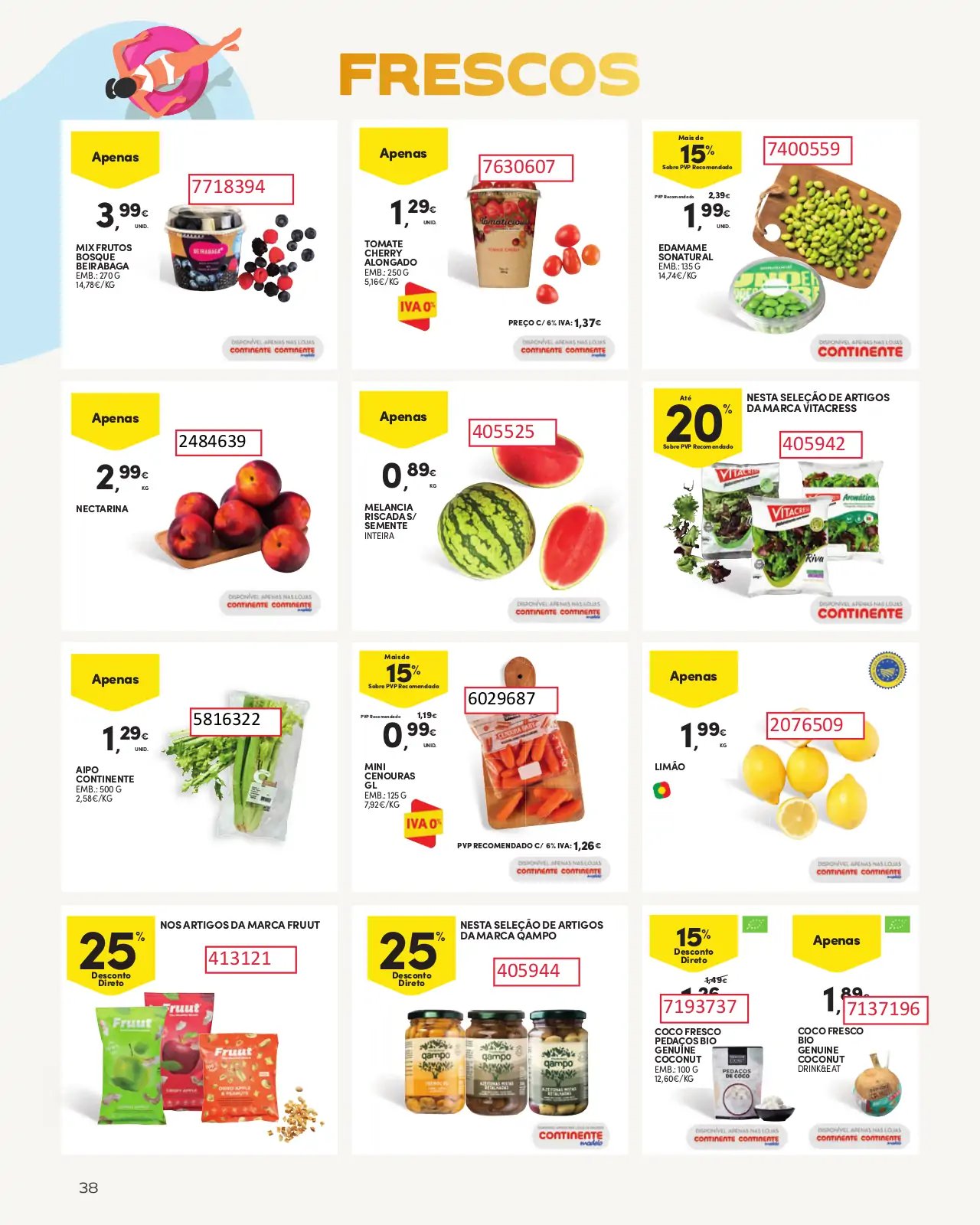 Folheto Continente especial Ver&atilde;o 2023