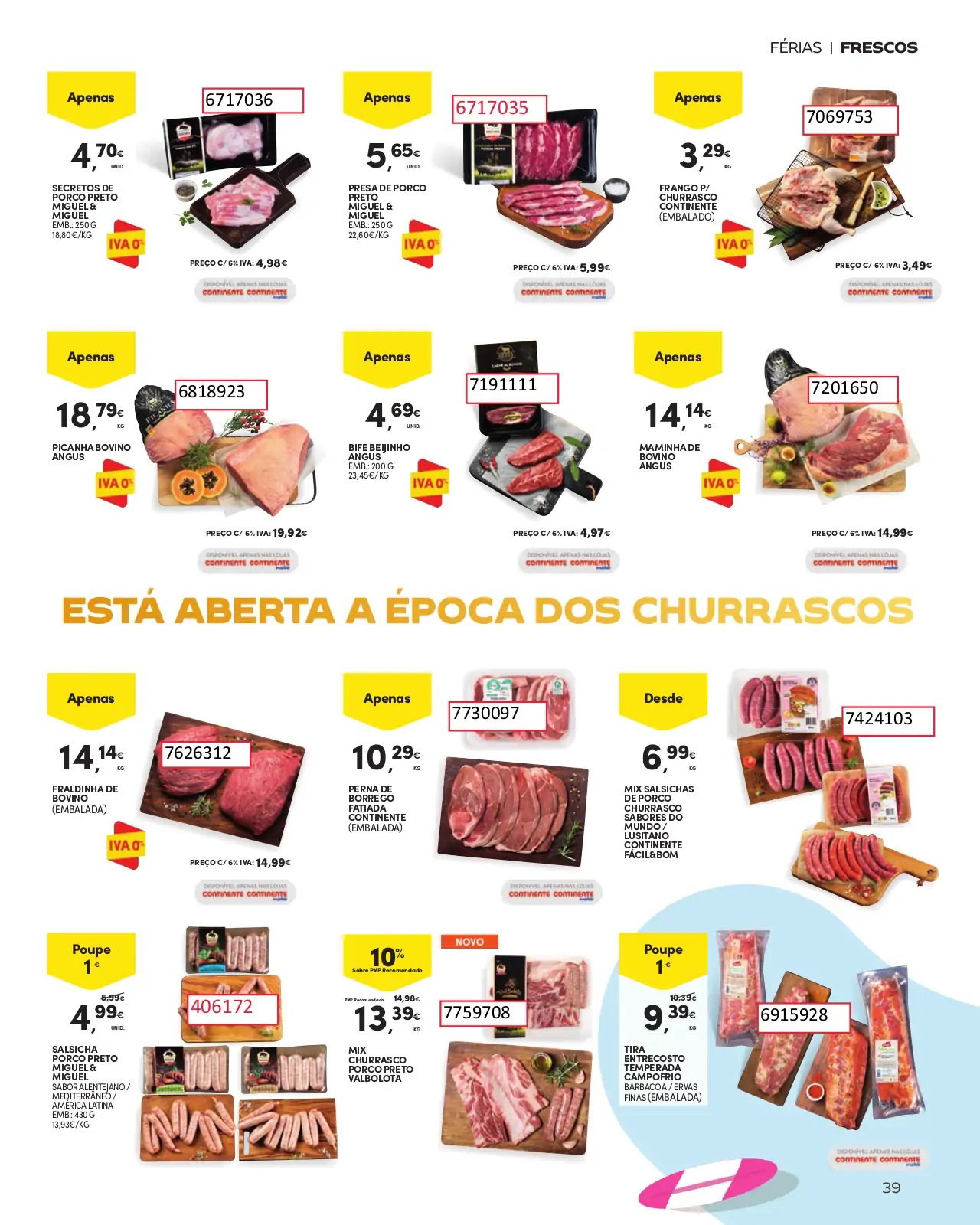 Folheto Continente especial Ver&atilde;o 2023