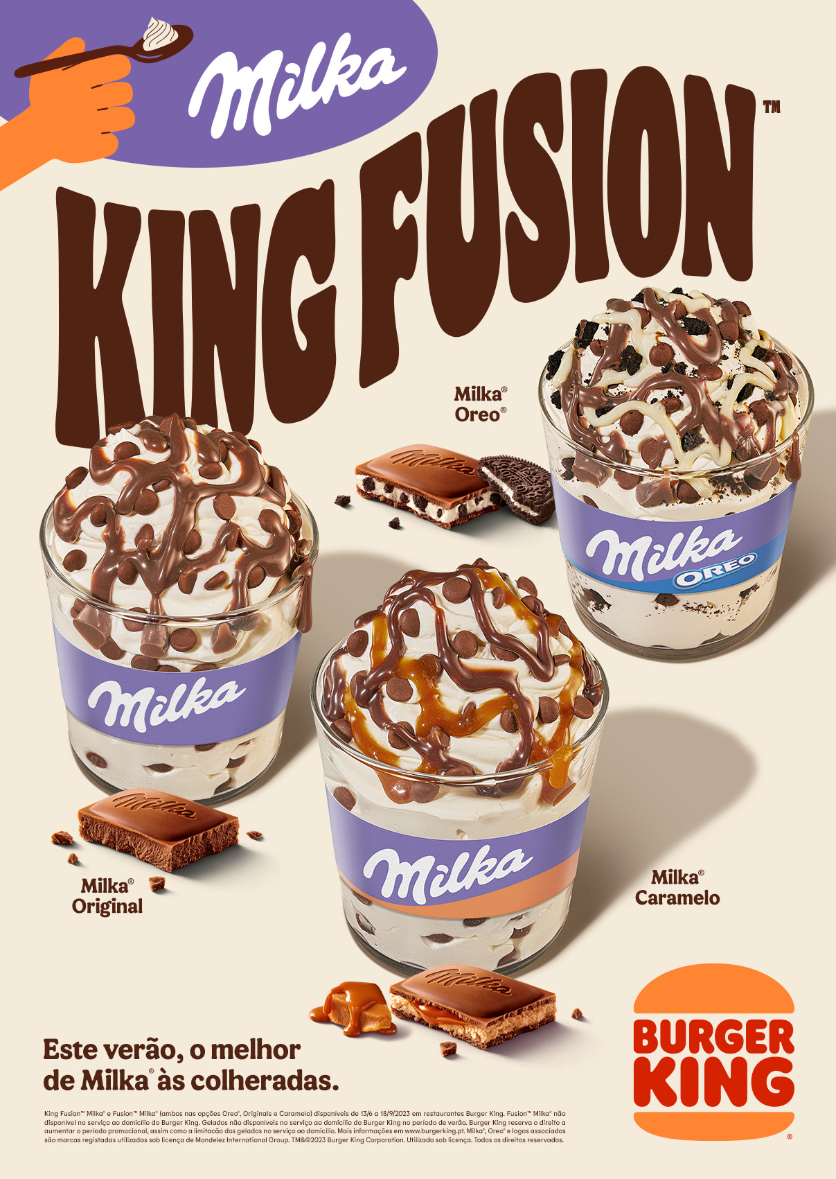 Burger King e Milka lan&ccedil;am sobremesas de gelado para os amantes de chocolate em Portugal