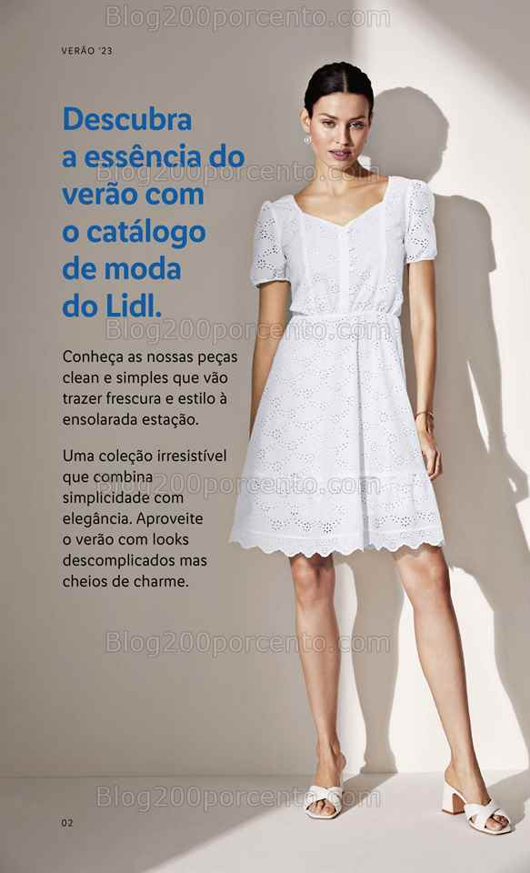 Folheto LIDL Moda Ver&atilde;o Promo&ccedil;&otilde;es a partir de 26 junho
