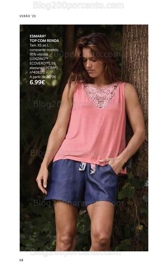 Folheto LIDL Moda Ver&atilde;o Promo&ccedil;&otilde;es a partir de 26 junho