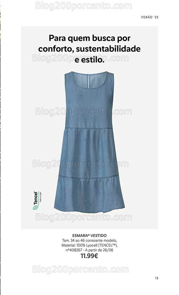 Folheto LIDL Moda Ver&atilde;o Promo&ccedil;&otilde;es a partir de 26 junho