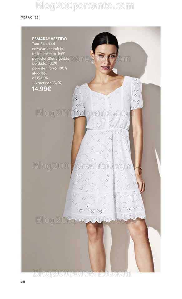 Folheto LIDL Moda Ver&atilde;o Promo&ccedil;&otilde;es a partir de 26 junho