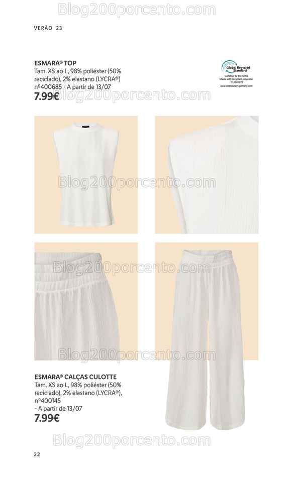 Folheto LIDL Moda Ver&atilde;o Promo&ccedil;&otilde;es a partir de 26 junho