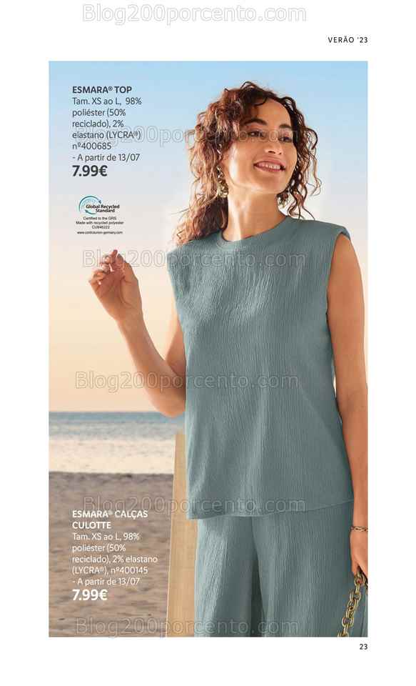 Folheto LIDL Moda Ver&atilde;o Promo&ccedil;&otilde;es a partir de 26 junho