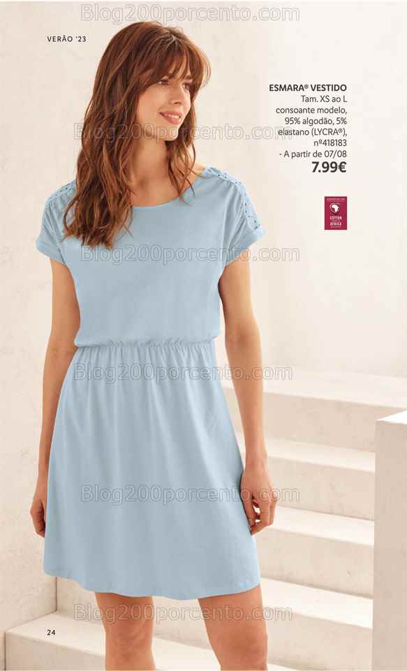 Folheto LIDL Moda Ver&atilde;o Promo&ccedil;&otilde;es a partir de 26 junho