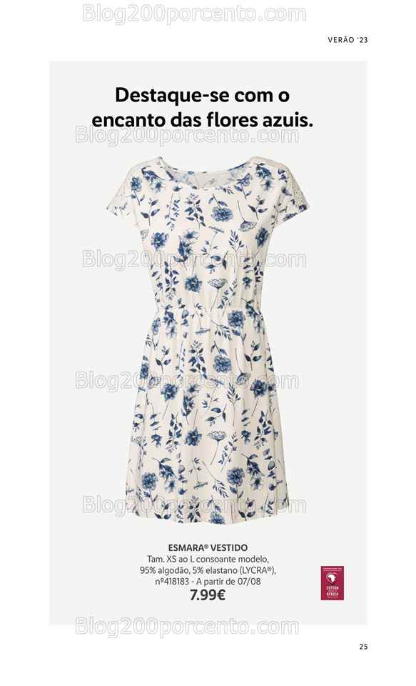 Folheto LIDL Moda Ver&atilde;o Promo&ccedil;&otilde;es a partir de 26 junho