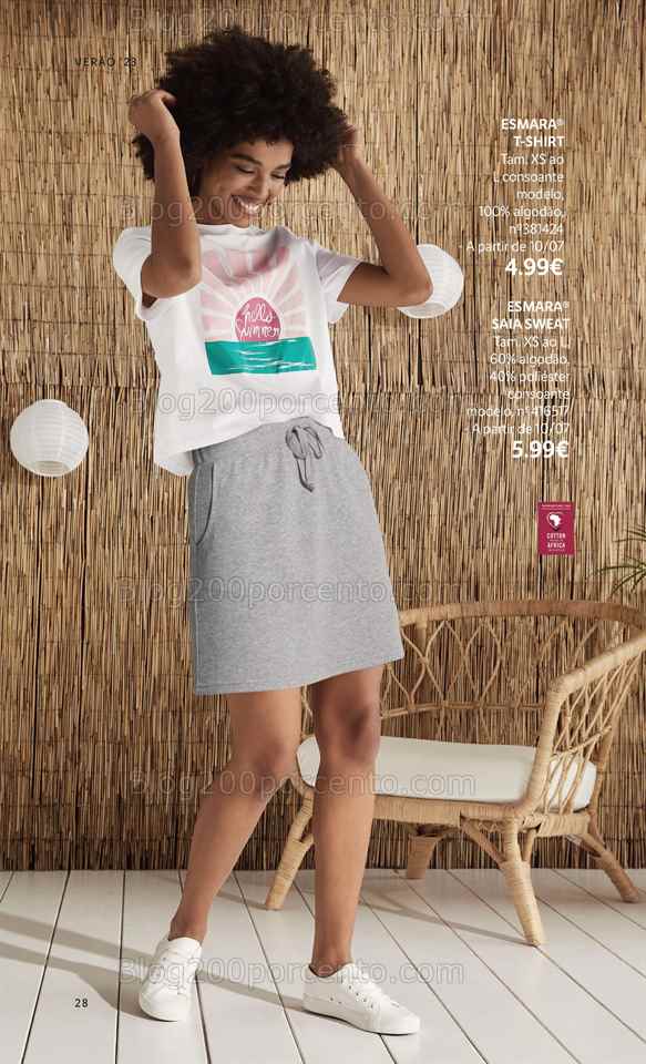 Folheto LIDL Moda Ver&atilde;o Promo&ccedil;&otilde;es a partir de 26 junho