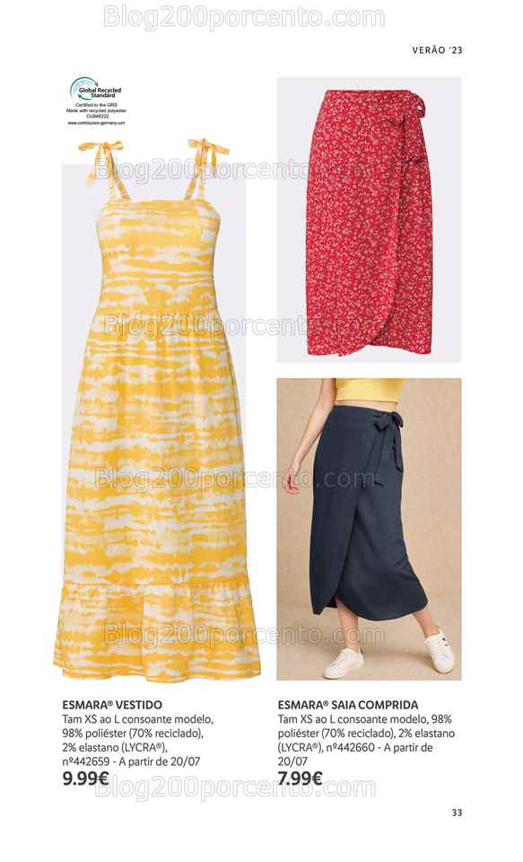 Folheto LIDL Moda Ver&atilde;o Promo&ccedil;&otilde;es a partir de 26 junho