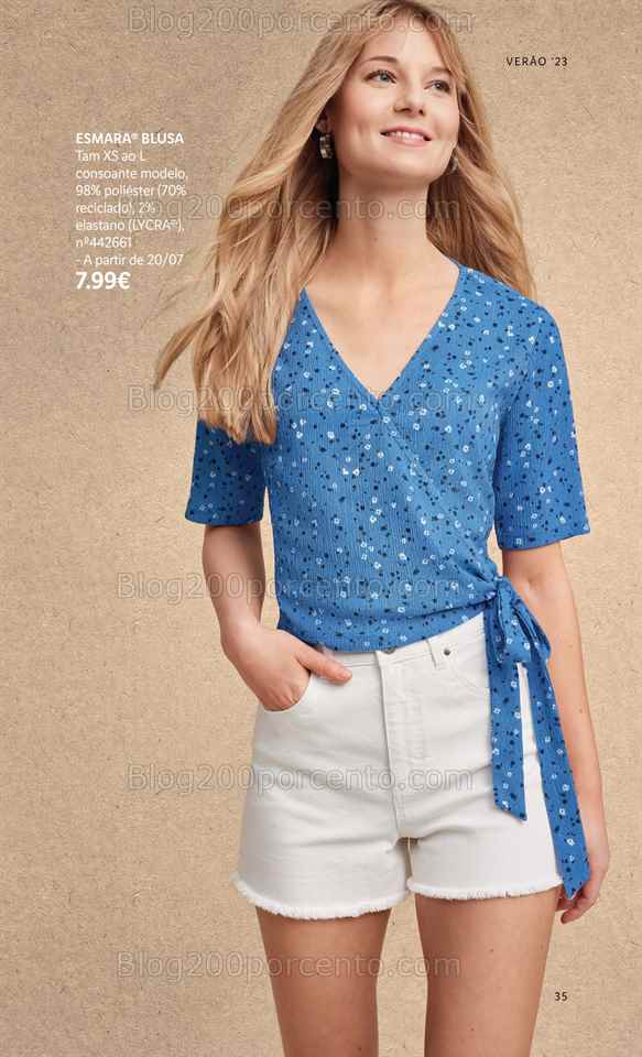 Folheto LIDL Moda Ver&atilde;o Promo&ccedil;&otilde;es a partir de 26 junho