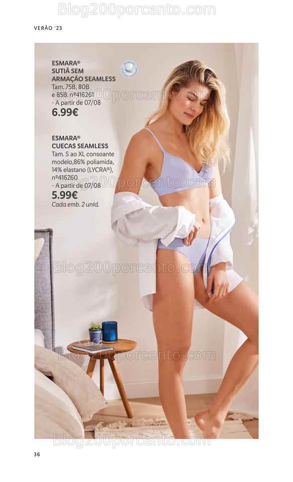 Folheto LIDL Moda Ver&atilde;o Promo&ccedil;&otilde;es a partir de 26 junho