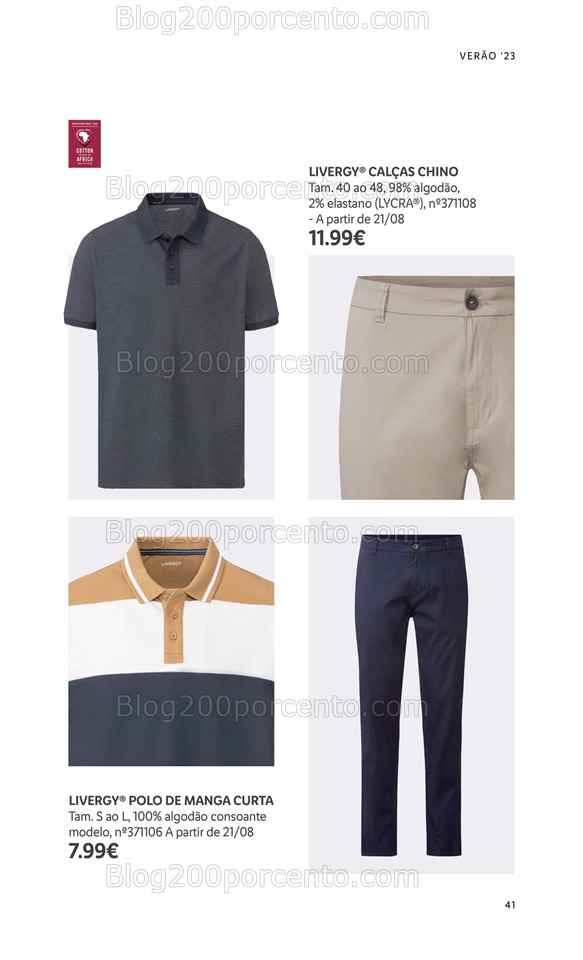 Folheto LIDL Moda Ver&atilde;o Promo&ccedil;&otilde;es a partir de 26 junho