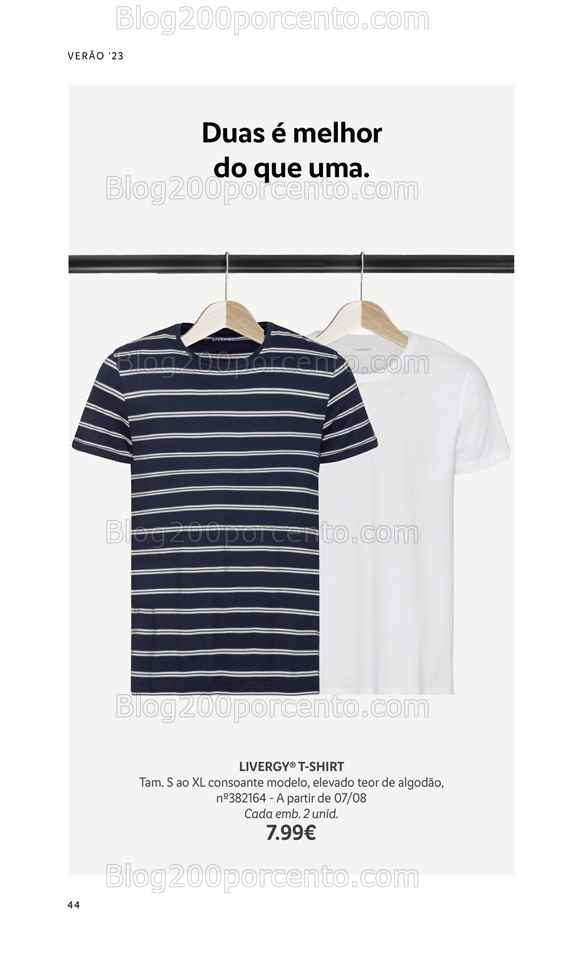 Folheto LIDL Moda Ver&atilde;o Promo&ccedil;&otilde;es a partir de 26 junho