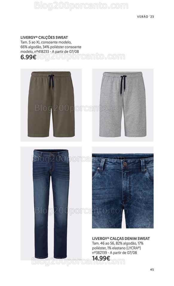 Folheto LIDL Moda Ver&atilde;o Promo&ccedil;&otilde;es a partir de 26 junho