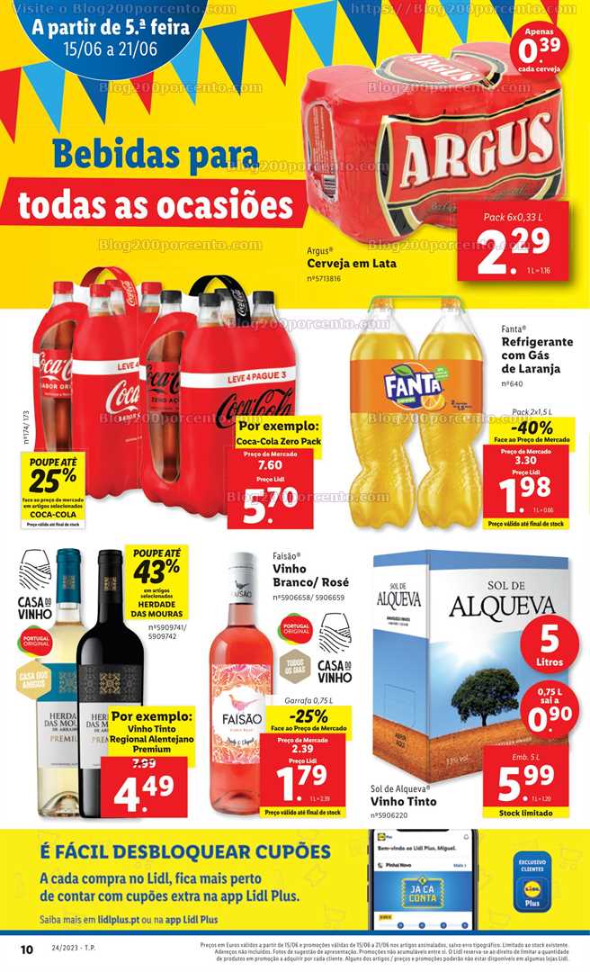 Folheto LIDL Promo&ccedil;&otilde;es de 15 a 21 junho