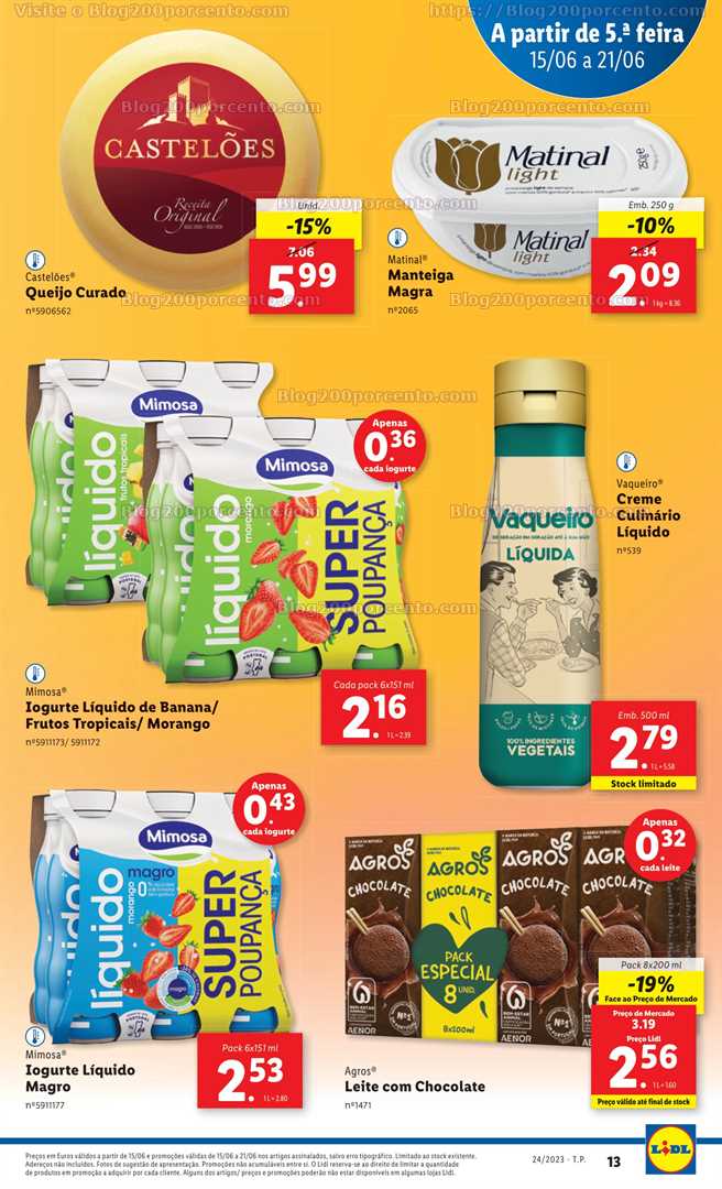 Folheto LIDL Promo&ccedil;&otilde;es de 15 a 21 junho