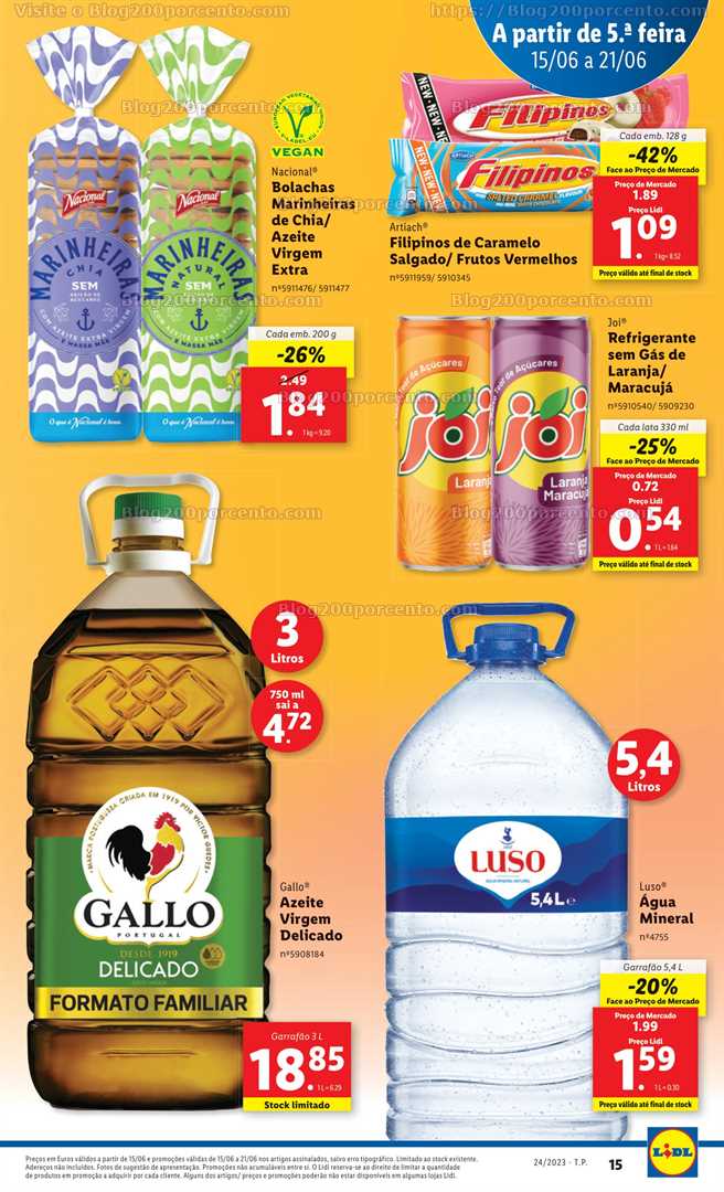 Folheto LIDL Promo&ccedil;&otilde;es de 15 a 21 junho