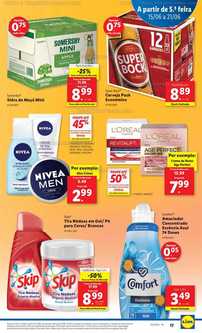 Folheto LIDL Promo&ccedil;&otilde;es de 15 a 21 junho