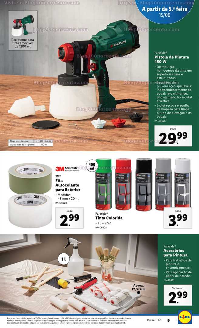 Folheto LIDL Bazar Promo&ccedil;&otilde;es a partir de 15 junho