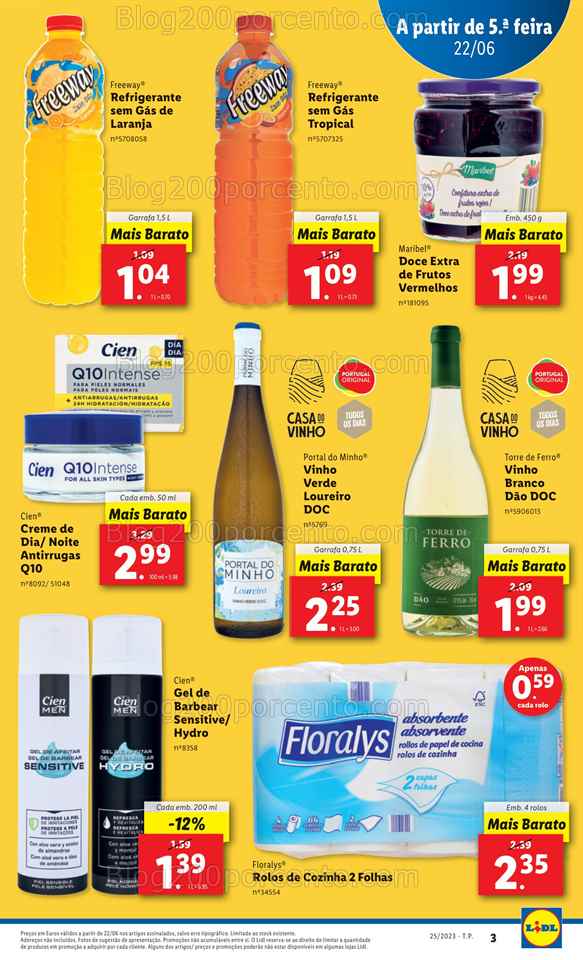 Folheto LIDL Promo&ccedil;&oacute;es de 22 a 28 junho