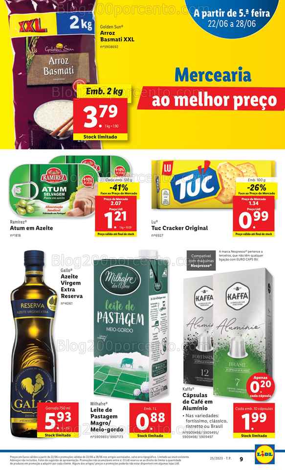 Folheto LIDL Promo&ccedil;&oacute;es de 22 a 28 junho