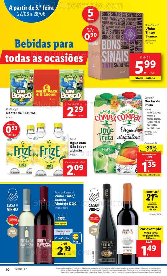 Folheto LIDL Promo&ccedil;&oacute;es de 22 a 28 junho