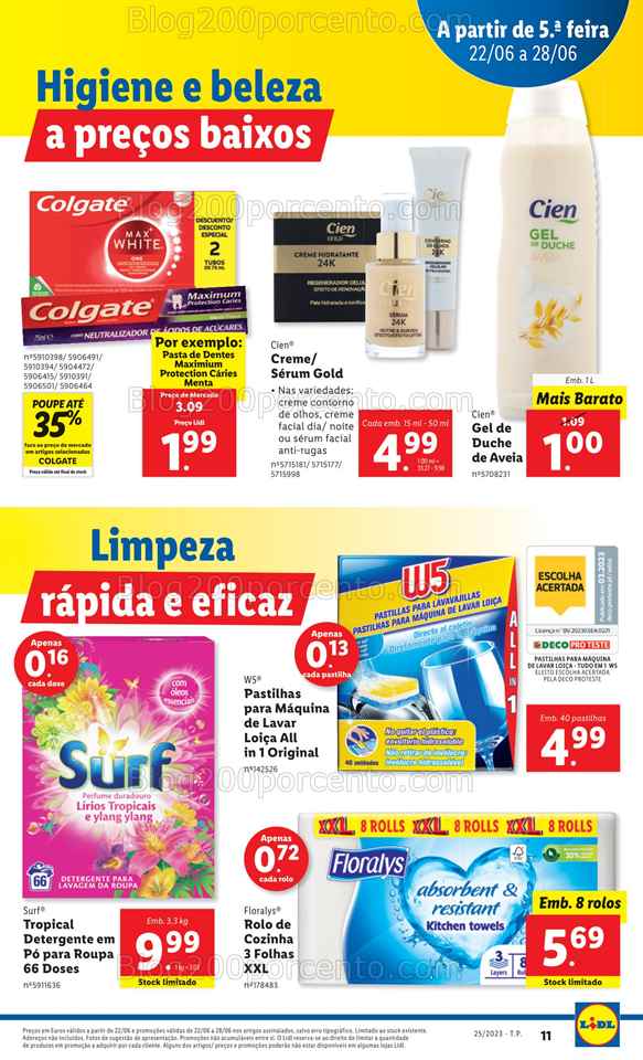 Folheto LIDL Promo&ccedil;&oacute;es de 22 a 28 junho
