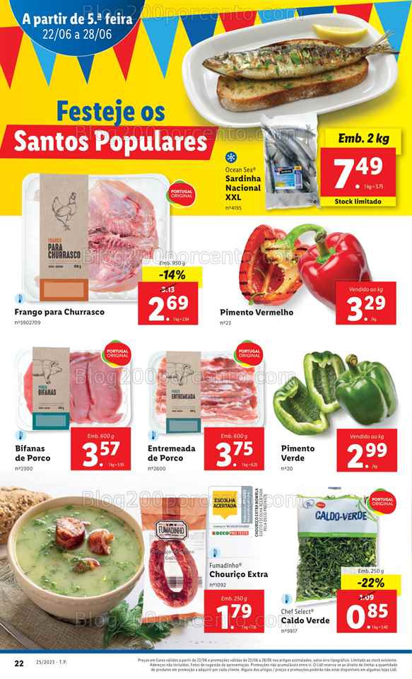 Folheto LIDL Promo&ccedil;&oacute;es de 22 a 28 junho