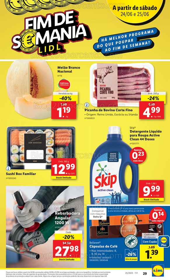Folheto LIDL Promo&ccedil;&oacute;es de 22 a 28 junho
