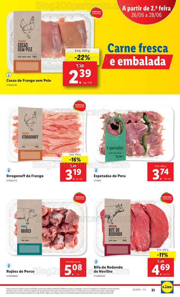 Folheto LIDL Promo&ccedil;&oacute;es de 22 a 28 junho