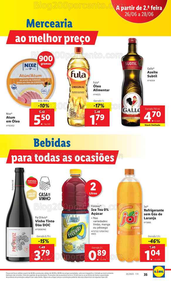 Folheto LIDL Promo&ccedil;&oacute;es de 22 a 28 junho