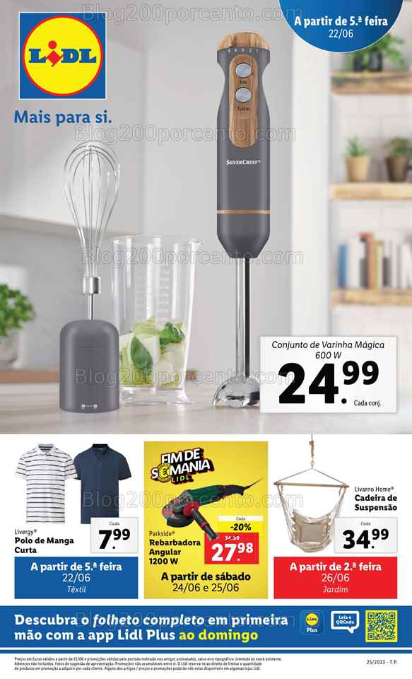 Folheto LIDL Bazar Promo&ccedil;&otilde;es a partir de 22 junho