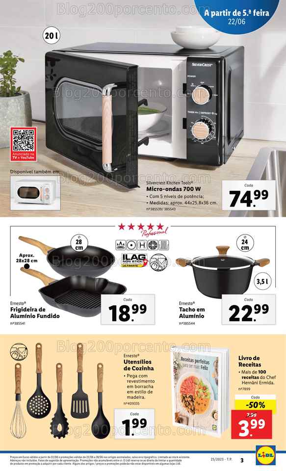 Folheto LIDL Bazar Promo&ccedil;&otilde;es a partir de 22 junho