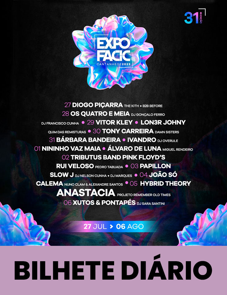 EXPOFACIC 2023 – BILHETE DI&Aacute;RIO