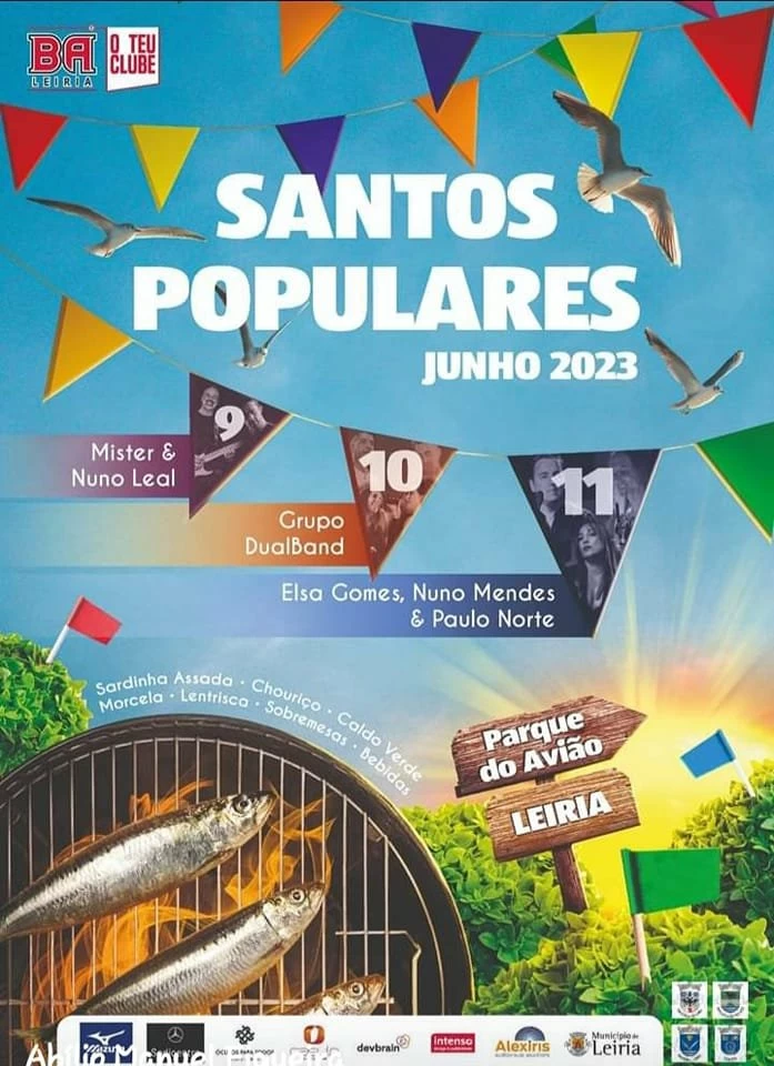 Santos Populares 2023 em Leiria: Celebra&ccedil;&atilde;o no Parque do Avi&atilde;o de 9 a 11 de Junho